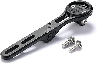 Aluminium Alloy Bicycle Computer Mount for Road Bike Integrated Handlebar,Compatible with Wahoo Elemnt, Elemnt Roam,Elemnt Bolt,Wahoo Elemnt Mini and Flashlight (Black) (Wahoo Integrated Mount)