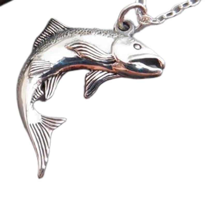Collier saumon en argent, le cadeau idéal pour pêcheur et fan de nature