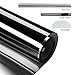 XinDinYi One Way Mirror Window Film, Window Tint for Home Privacy Film Anti UV Window Tint Film (Black-Silver, 23.6 Inch x 13.1 Feet)