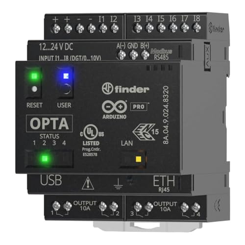 Finder OPTA 8A.04.9.024.8320 pour intégrer capteurs 0-10V et commuter 10A