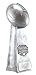 Decade Awards Fantasy Football Champion Silver Tower Trophy - Gridiron Award - 12 Inch Tall - Engraved Plate on Request