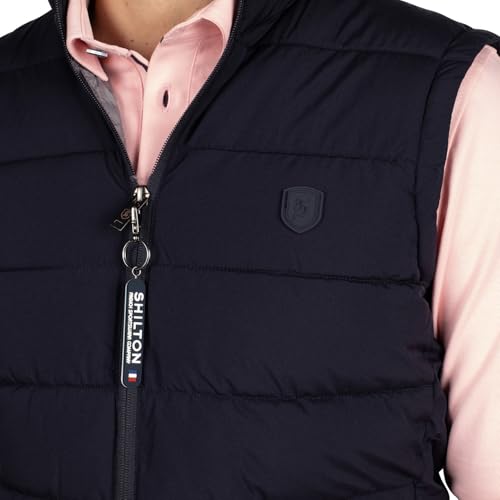 Doudoune sans manche Shilton avec patch poitrine brodé et finitions matelassées - 4