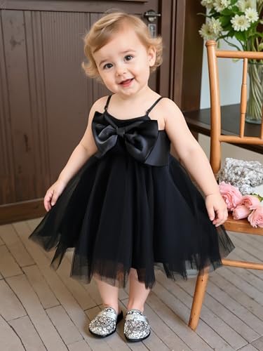 AGQT Baby Girls Christmas Tulle Tutu Dress Sleeveless Sequin Layered Dresses Size 6M-4T4