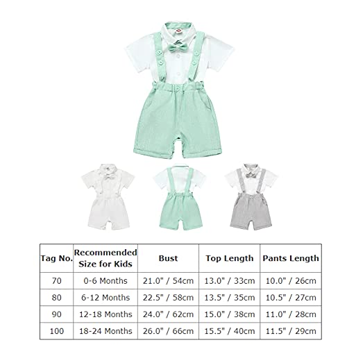 Summer Baptism Outfits For Boys Baby Dedication Outfits Christening Outfit Dress Shirts Bowtie Newborn Suspenders Overalls Shorts Wedding Tuxedo Formal Gentleman Easter Suits All White 0-6 Months #TOP6