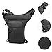 Menolana Motorcycle Drop Leg Bag Mens Waist Bag Men Fanny Pack Multifunctional with Adjustable Strap Shoulder Bag Thigh Bag for Biking, Black