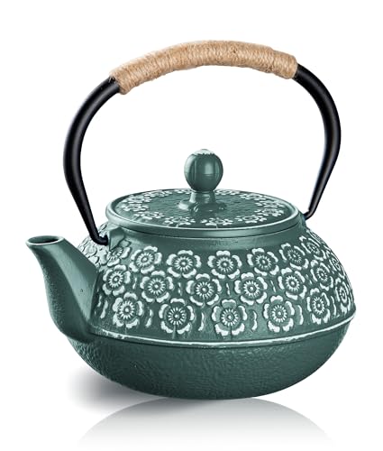 MS WGO TH2-LV Cast Iron Loose Leaf Teapot with Infuser, Tradition...