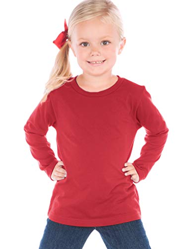 Kavio! Toddlers Crew Neck Long Sleeve Red 3T