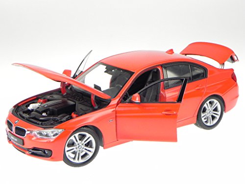 Preisvergleich Produktbild BMW F30 3er 335i rot Modellauto 18043 Welly 1:18