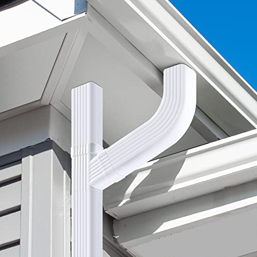 Mzcvriru Downspout Gutter For Y Connector 2X3,Square Downspout Diverter White Rain Gutter Downspout Accessory Stainless Steel Gutter Y Connector Rainwater Drainage #TOP6