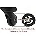 ORO 1 Pair Luggage Wheels Replacement 84x24mm(3.31