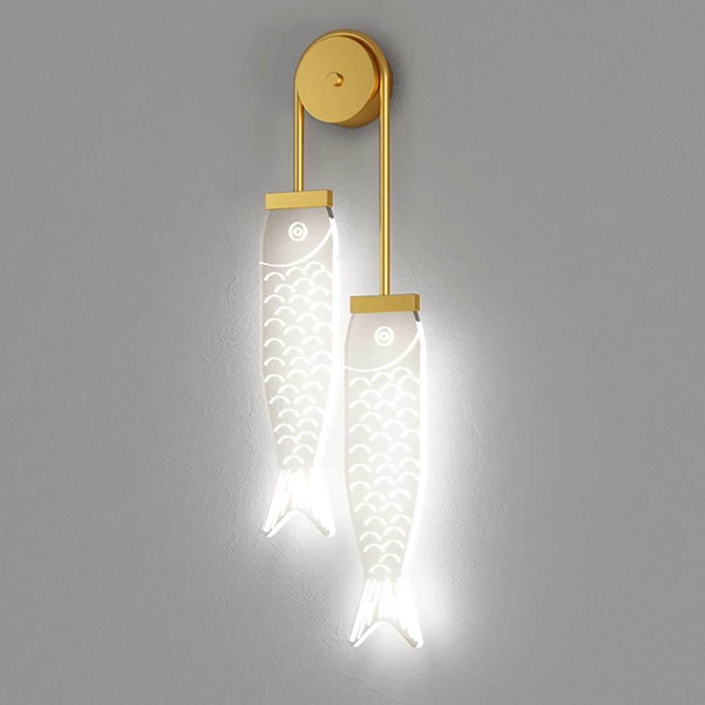 Lámpara de pared de iluminación dorada y aplique LED moderno de 10 W para salón