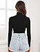 Kindcall Turtleneck Bodysuit Black Bodysuit Women Long Sleeve Y2K Fashion Fall Clothing Cheerleader Costume for Women Small