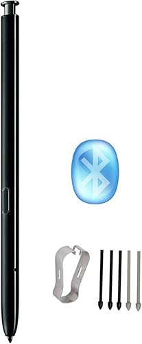Note 10 S Pen Reemplazo (con Bluetooth) para Samsung Galaxy Note 10, Note 10 Plus, Note 10+ 5G con 5 puntaspuntas (negro)