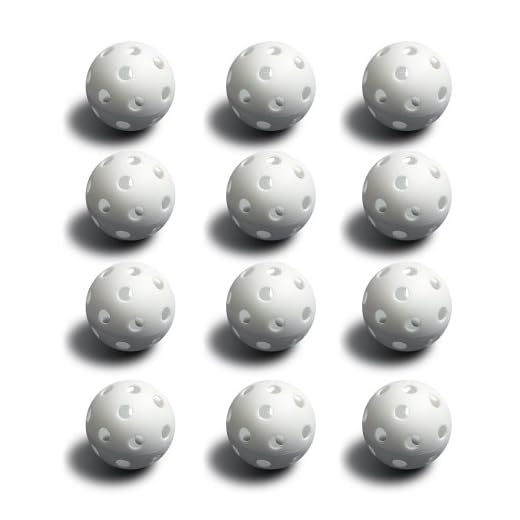 White Plastic Baseballs, 12-Pack - Bulk Set of Polyurethane Regulation Size Practice Balls for Softball, Pickleball, & Teeball - Indoor or Outdoor Sports Equipment for Coaching, Training & Team Drills