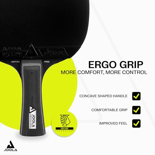JOOLA Duo Pro Ping Pong Paddles Set of 2 - Professional Table Tennis Paddles, Three Advanced 3 Star Tournament Ping Pong Balls and Carrying Case - Advanced Table Tennis Rackets by JOOLA - Image 4