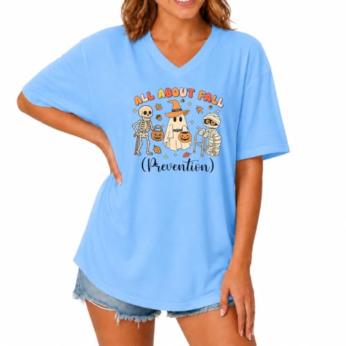 MQZUO All About Fall Prevention Shirt Halloween Occupational Therapy Shirts