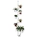 Indoor Plant Storage, FOME 7-Layer Metal Spring Single Pole Stand Corner Flower Display Rack Plant Storage Shelf Hanging Plant Stand Planter Rack Indoor