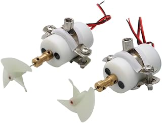 1 Pair 7.4V 12V Underwater Thruster Propeller CW CCW ROV Brushed Waterproof Motor Propulsion Compatible with Unmanned Drag Net Boat DIY Parts