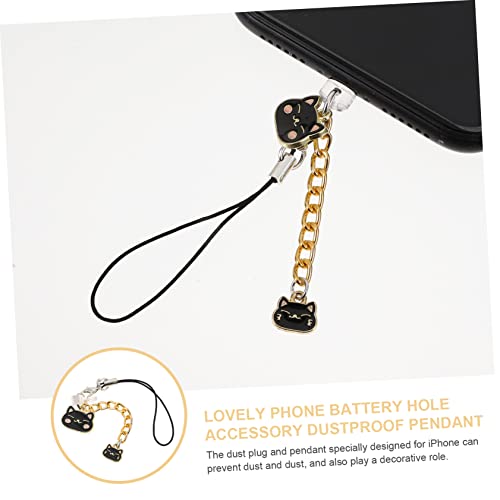 KICHOUSE 1Pc Plugue De Poeira Pingente Chaveiros Animais Acessórios Do Carro Ornamento Do Carro Cord