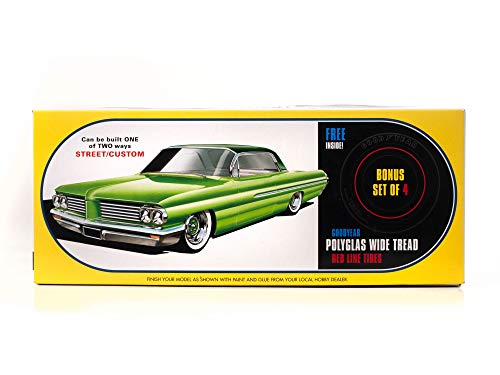Amt Amt1092 Pontiac Catalina Polyglass Gasser 2" Model Kit, White, 1:25 Scale #TOP2