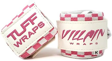 TuffWraps Villain Sidekick Wrist Wraps - No Thumb Loop Lifting Straps - Wrist Straps For Men & Women. Gym, Crossfit, Power Lifting, Body Building, Weightlifting, Deadlift