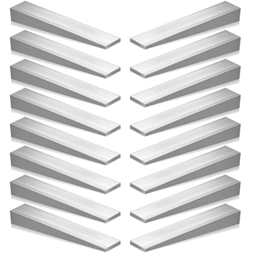 Otoolling 16 Pcs Steel Flange Wedges Beveled Washers Right Angle Wedges Triangular Metal Gaskets Shims for Lathes, Welding Machines Equipment (4.02'' X 0.71'' X 0.5'') by Otoolling - Used condition - US$21.18
