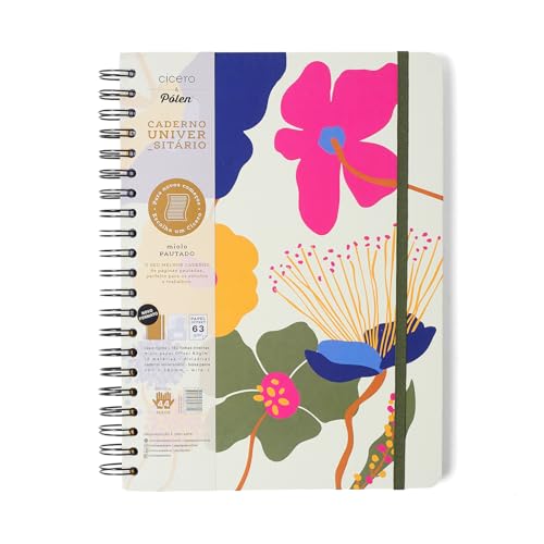 Caderno Espiral Pólen Pautado 20X28 Aromas Off White 160 Fls, Cicero