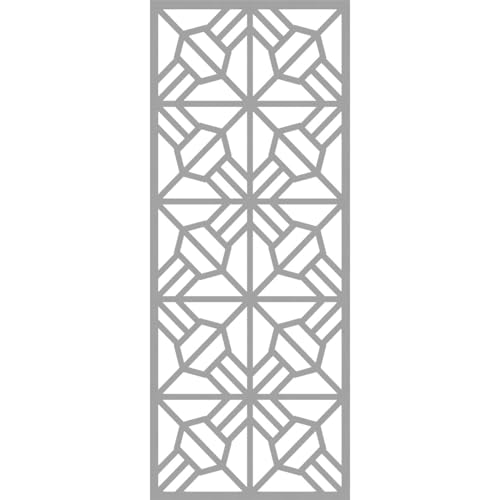 Image of 25 3 /8 inchW x 64 3 /8 inchH x 3 /8 inchT Auburn Decorative Fretwork Wall Panels in Architectural Grade PVC