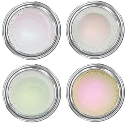 Concrete Minerals White MultiChrome Eyeshadow, Intense Color Shifting, Longer-Lasting With No Creasing, 100% Vegan and Cruelty Free, Handmade in USA, 6 Grams Loose Mineral Powder (Lollipop)