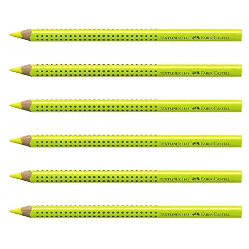 FABER-CASTELL Trockentextmarker GRIP TEXTLINER DRY, gelb VE=6