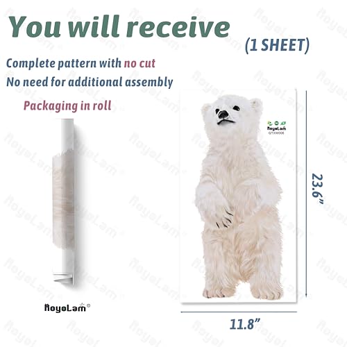 Vinilo decorativo Little Polar Bear para pared impermeable miniatura 4
