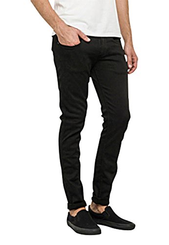 Image of REPLAY Men's Anbass Slim Jeans, Black (Black 98), W32/L32 (Manufacturer Size: 32)
