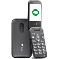 Doro 2820 Senioren-Handy – 4G Klapptelefon Mit Notruftaste, Großen Tasten & Ladestation – Blau/weiß