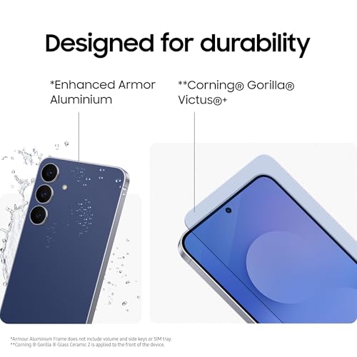Samsung Galaxy S25 FE, AI Smartphone, Slim 7.4mm Frame, 6.7" FHD Display, 50MP Camera, Exynos 2400, 128GB Storage, 8GB Memory, 4900 mAh Battery, Navy, 3 Year Extended Warranty (UK Version)