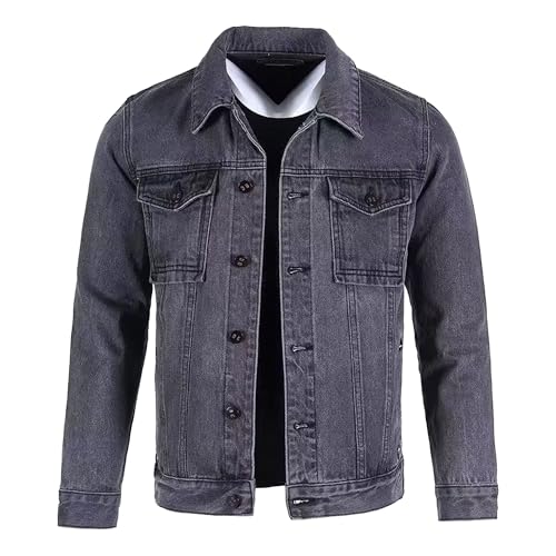 Chaqueta de mezclilla ligera para hombre miniatura 1