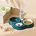 Laikoutd Dog Bowl Raised for Food Bowls with Detachable Stand 3 in 1 Pet Automatic Feeder with Water Fountain Multi Color Pet Automatic Feeder and Water