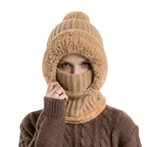 HDAFHAWBI Hiver Chaud Tricoté Bonnet Et Ensembles De Cache-Cou