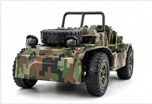Toyiuwa Remote Control Military Tank Toy for Kids – RC Battle Army Tank Vehicle with 360° Movement, Realistic Camouflage D...