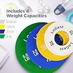LoGest Olympic Change Weight Plates Set - For Weightlifting, Powerlifting or Gymnastics - 8-Piece Set Fractional Weight Plates - 0.5LB 1.25LB 2.5LB 5LB Pair Cross Training Bumper - Image 5