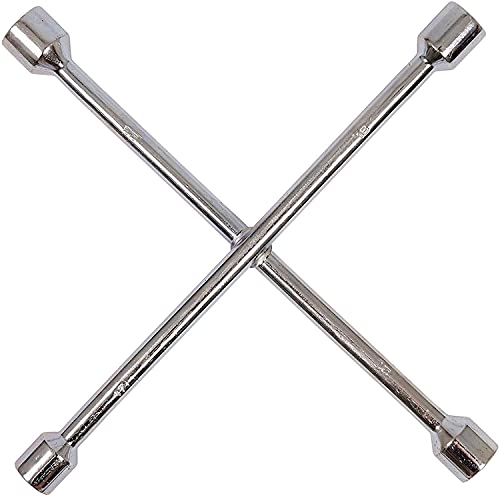 Easy Shopping - Easy Shopping® 4 Way Universal Cross Wheel Spanner Nut Wrench 17 19 21 23mm Car Brace Spanner