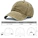 Edoneery Men Women Baseball Cap-Low Profile Adjustable Washed Cotton Golf Dad Hat