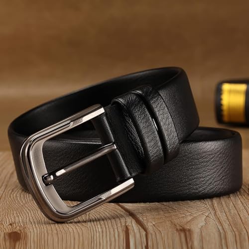 Italian Solid Genuine Leather Belt – Casual & Dress Style, Fits 38–41" Waist3