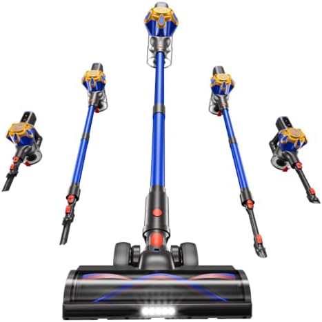Cordless Vacuum Cleaner, 580W 50Kpa 65Mins Stick Vacuum Cordless ...
