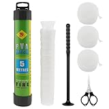 20M PVA Mesh Carp Fishing: Winter Fast Melt PVA Refill Pack Bait Mesh for Boilies Pellets Catfish Bait Bags Holder Carp Fishing Accessories - 25mm