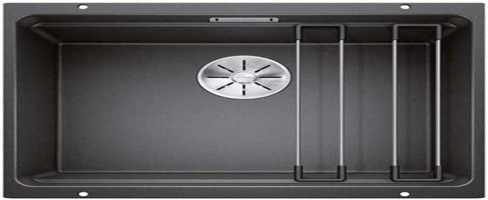 BLANCO 522227 Etagon 500-U Granite Kitchen Sink, for 60 cm Wide Base Cabinets, Undermount, Grey