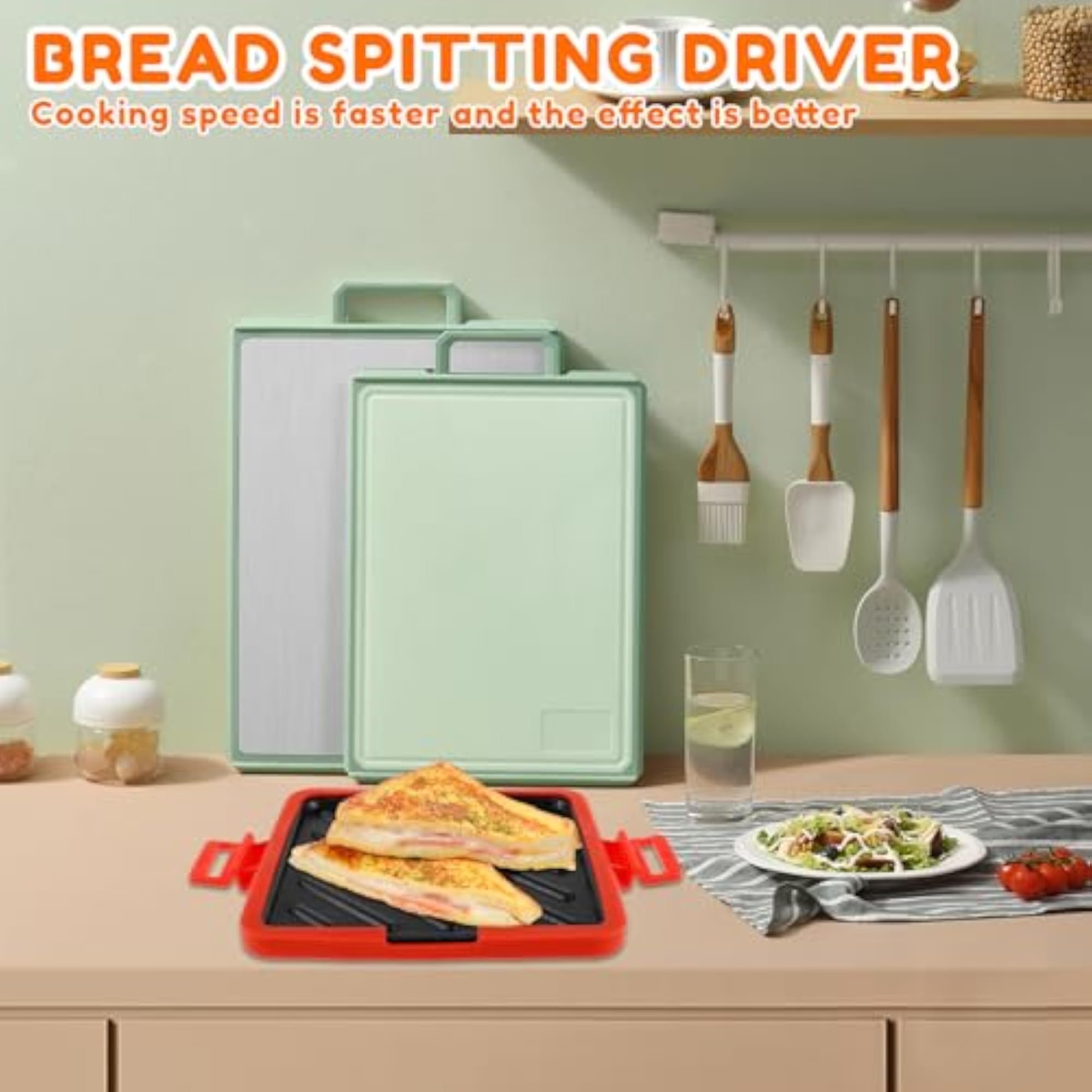 Microwave Toastie Maker, Non-Stick Plates