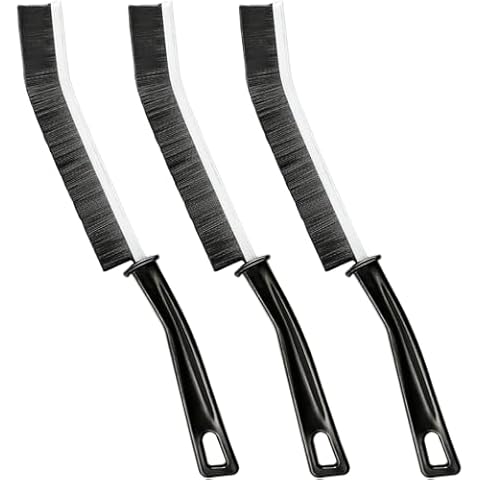 3 Pcs Crevice Cleaning Brush, Hard Bristle Gap Cleaning Brush for Household Use, Hand-held Groove Cleaning Tools for Window, Bathroom Basin, Kitchen Sink Cover