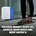 MYZONE MZ-20 Bluetooth Home Digital Bathroom Scales (White) - High Precision Body Fat and Muscle Mass Measurement