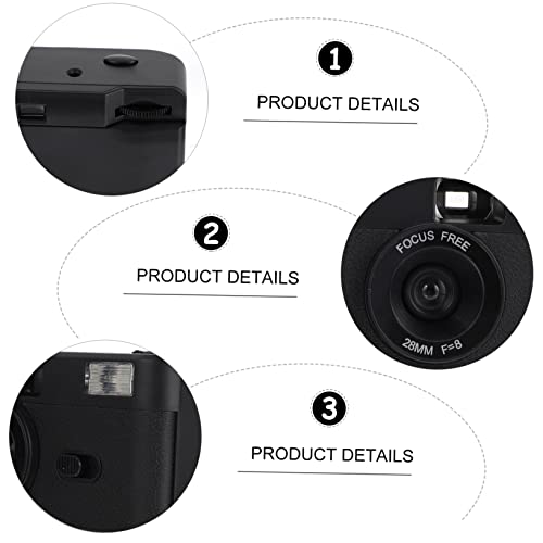 SOLUSTRE 2 Peças Câmera De Filme Câmera Reutilizável Filme De Câmera Portátil Câmera Vintage Abs Câm