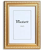 Victor antique, cadre photo artistique 'Chagall' en or vert - cadre déco 15x21 cm, convient pour les certificats, les témoignages